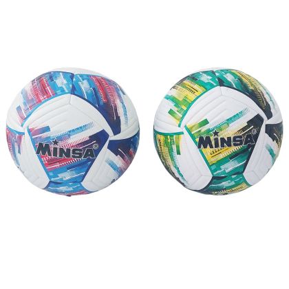 Топка футбол кожа MINSA 5-7409 807409