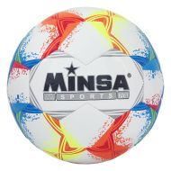 Топка футбол кожа MINSA №5-7522 807522