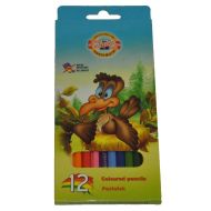 Цветни моливи Кохинор 12цв. дълги 3552 птици