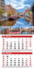 Календар стенен Офис Маркет 6л. Европа 2027